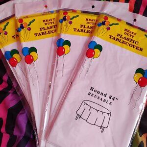 Plastic table cover